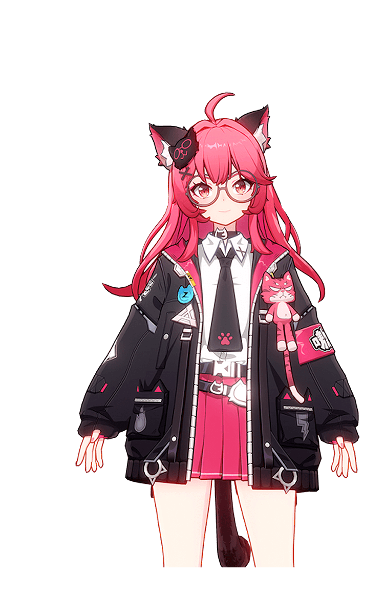 NTE/Neverness to Everness/Nanally/catgirl/redhairgirl/Eibon/glassesgirl/sailorfuku/schooluniform/waifu